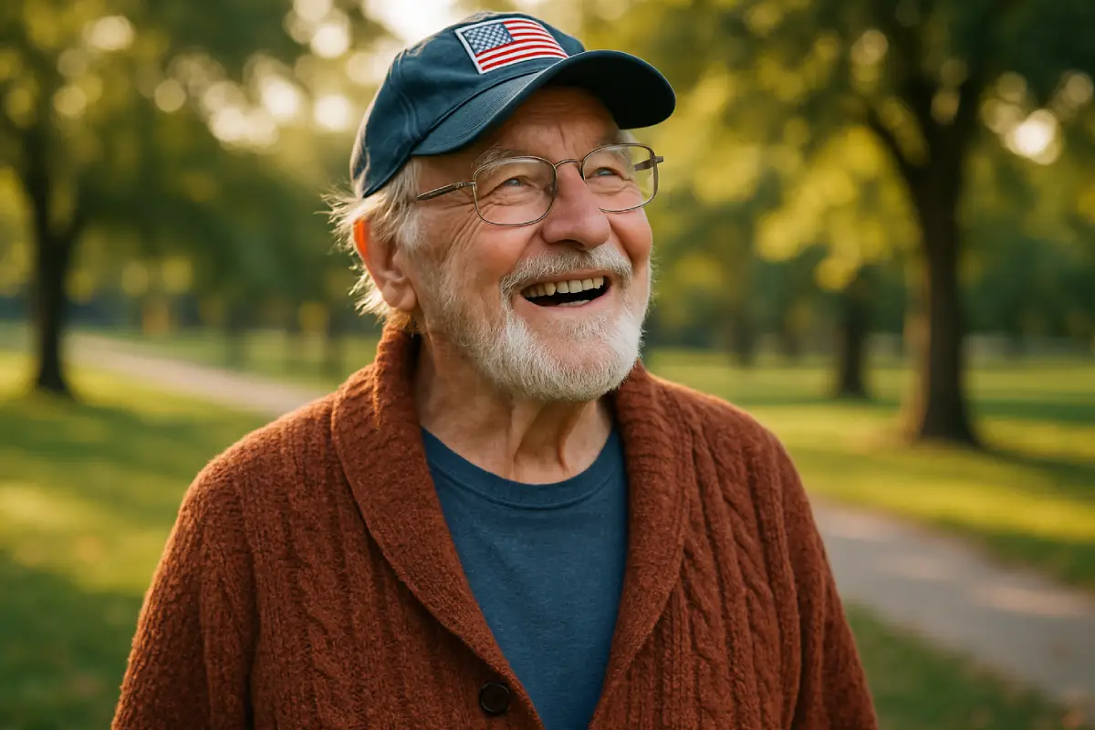 Senior man enjoying outdoor activity (PFFS plan)